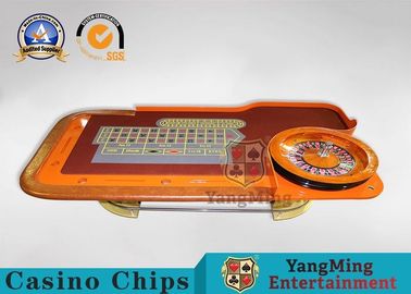 Environmentally Friendly Casino Roleta Poker Table With Wooden Roulette Wheel
