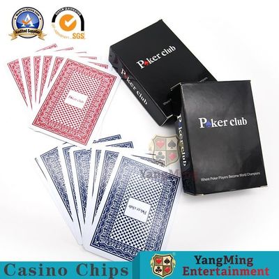 140g Plastic Playing Cards For Texas Club Character Flower Printing