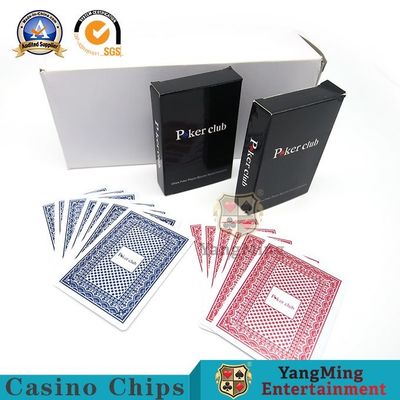 140g Plastic Playing Cards For Texas Club Character Flower Printing