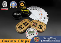 Gold Oval Positioning Card International Bull Poker Table Game Accessories Customized