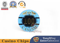 Crystal Acrylic Hot Stamping  Casino Poker Chips Anti Counterfeiting