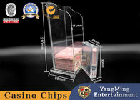 Transparent  Top Slide Lid Casino Poker Drop Box For Gambling Table