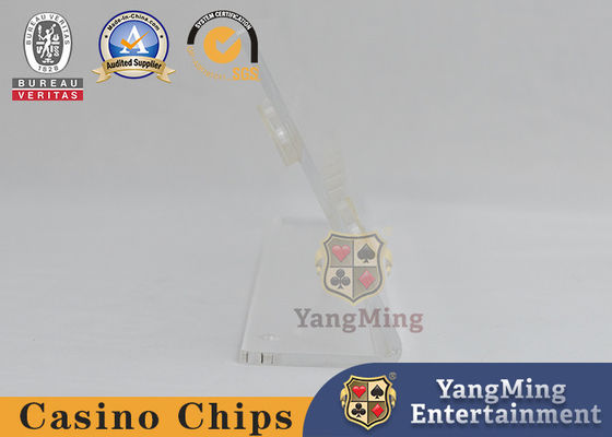 Casino Transparent Chip Rack 16 Round 40mm Poker Chips Coins Acrylic Display Rack Custom