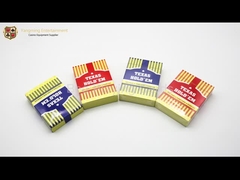 کارت های بازی 100% پی وی سی ضد آب کسل کننده برای پوکر با رنگ قرمز و آبی