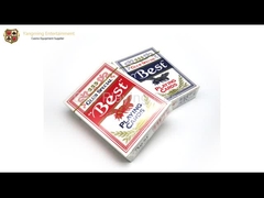 بسته بندی جعبه رنگی کارت پوکر ویژه کازینو سفارشی کاغذ 280 گرمی آبی هسته ای خانگی