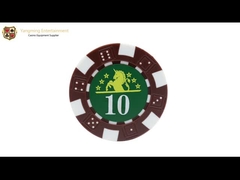 ست تراشه پوکر کازینو کازینو بلک جک پلاستیکی ABS 11.5 گرمی تگزاس بلک جک با قاب و علامت UV