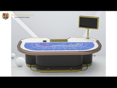 طراحی سفارشی استاندارد میز قمار 7 نفره میز پوکر باکارات با پایه های فلزی