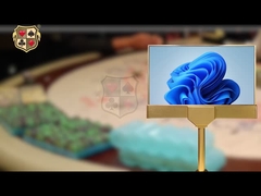 میز پوکر باکارات سفارشی 232 اینچی DY06-232 با نمایشگر دو طرفه با کیفیت بالا