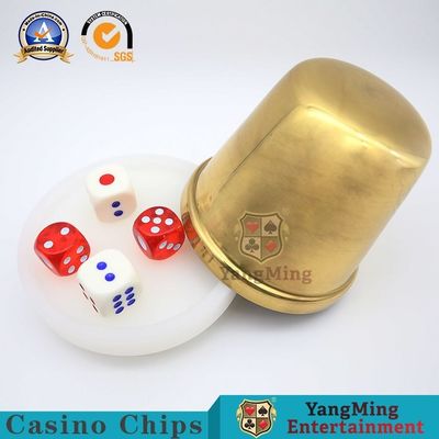 SS Casino Game Accessories Titanium Gold Copper Hand Dice Cup