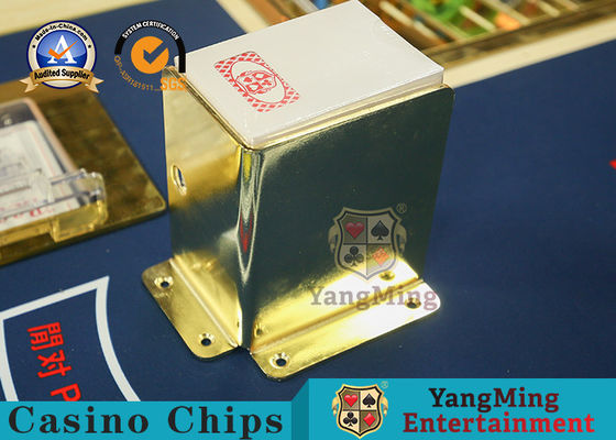 Gold Plating Casino Game Accessories SS 8 Pairs Poker Card Rack Blackjack Tabletop