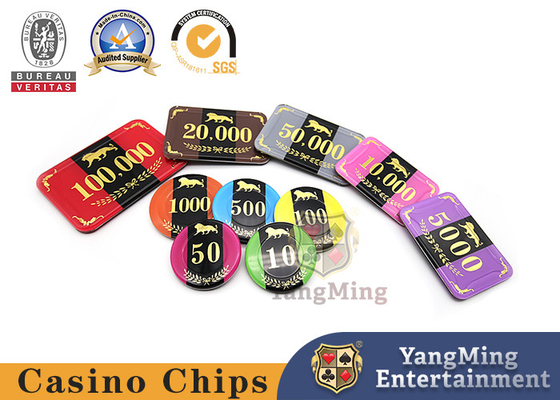 خرید 800 عدد میز باکارات اکریلیک RFID کازینو تراشه پوکر ست کریستال شناسه پلاستیکی قابل تنظیم تولید آنلاین