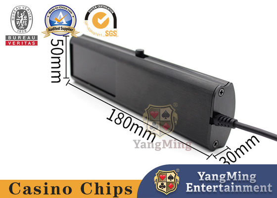 خرید تایید کننده تراشه سکه کازینو همه بلک متال قابل حمل UV Purple Light Poker تولید آنلاین