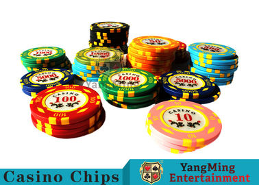 خرید شکل تراشه پوکر Texas Casino Metal Casino 11.8g شکل گرد با قطر 40 میلی متر تولید آنلاین