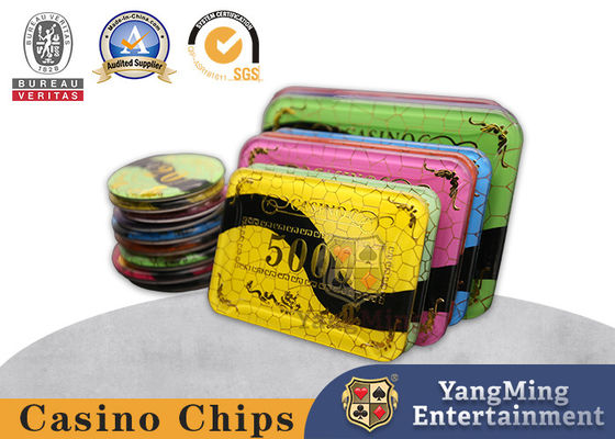 خرید تراشه باکارا ارز، اکریلیک پرتاب گرم کریستال تراشه های بازی میز پوکر می تواند سفارشی شود تولید آنلاین