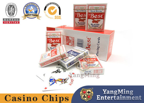 خرید 555 پوکر زنبور قرمز آبي کازينو باکارا تگزاس ميز بازی 280 گرم کارت های پوکر هسته آبي تولید آنلاین