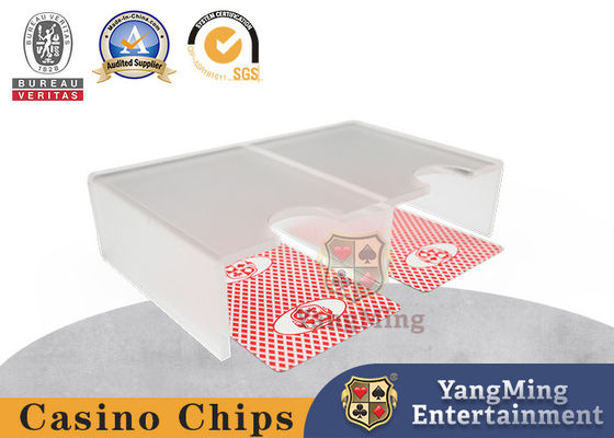 خرید بازی لوازم جانبی کمکی اکریلیک ضخیم مات پوشش پوکر کارت جعبه بازی تولید آنلاین