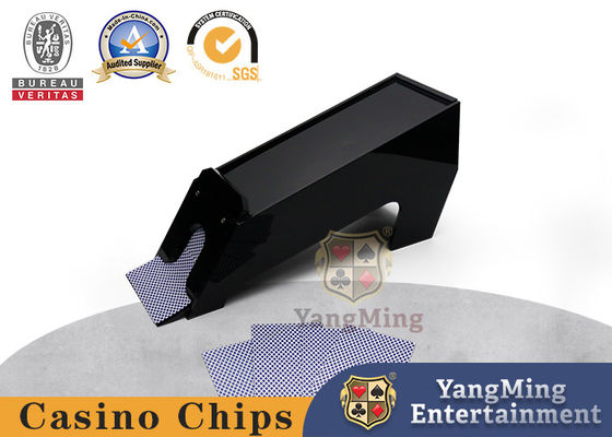 خرید کارت های پخش کارت آکریلیک 8 عرشه سیاه سفارشی سازی کارت فروش میز سفارشی کازینو سفارشی تولید آنلاین