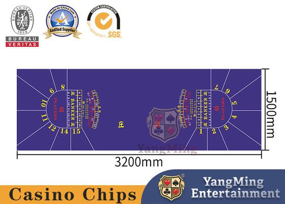 خرید طرح اصلی و سفارشی ساخته شده 15 بازیکن Shalf-Circle Baccarat پوکر سفره رومیزی قمار جدول طرح قمار پشتیبانی عمده فروشی تولید آنلاین