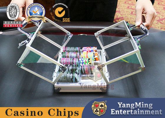 خرید Acrylic Poker Chip Case - 600pcs Casino Chips Carrier Can Set With 6 Trays تولید آنلاین
