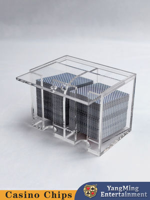 خرید در حال فروش آکریلیک شفاف 8 Deck Discard Holder کازینو کلوپ پوکر میز بازی میز بالا تولید آنلاین