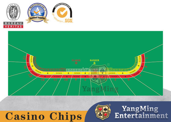 خرید Baccarat 15-Players Oval Gaming Poker Game Tablecloth Professional ضد آب ضد گرد و غبار و طرح بازدارنده شعله تولید آنلاین