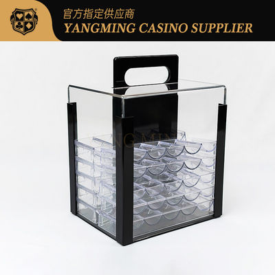 خرید 1000 کازینو پوکر Chip Clay Clear Acrylic Poker Chip Carrier- شامل 10 ریک تراشه تولید آنلاین