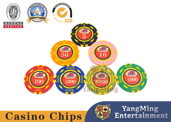 خرید تراشه های پوکر Clay Poker 11،000g 11.5g با جعبه آلومینیوم برای بازی های قمار تنظیم شده است تولید آنلاین