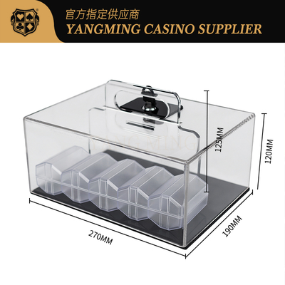 خرید Acrylic Poker Chip Holder - 400 Capacity Texas Hold'em Storage Case تولید آنلاین