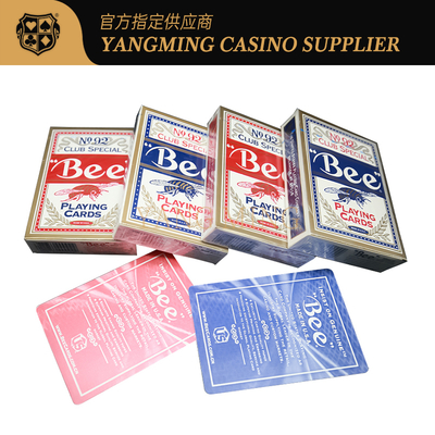 خرید کارت های قمار آلمانی 310g Casino Playing Cards Red یا Blue Casino No.92 Bee Cards تولید آنلاین