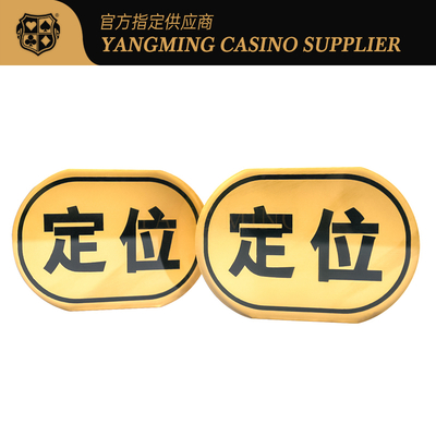 خرید صفحه ابریشم ضد آب طلای Baccarat نشانگر شکل بیضی برای بازی های پوکر کازینو تولید آنلاین