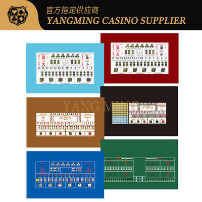 خرید Customizable Casino Sic Bo Tablecloth Durable 100% Polyester Fabric For Sic Bo Casino Tables تولید آنلاین