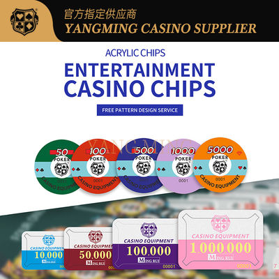 خرید Factory Customized Acrylic Poker Chips Designed For Casino Baccarat Games تولید آنلاین