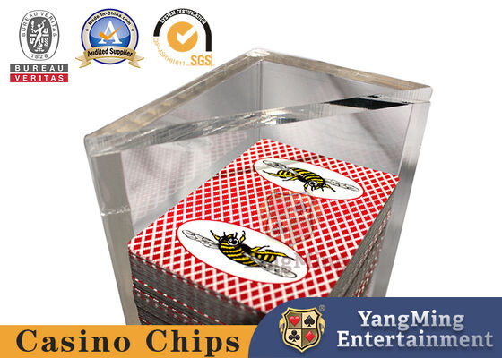 خرید نگهدارنده دورریز کازینو اکریلیک Dragon Tiger Baccarat، مثلثی، شفاف، حامل، نگهدارنده افتادن تولید آنلاین