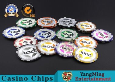 خرید تراشه های ABS Casino RFID 12g تراشه پوکر Clay با استیکر نهایی ، قطر 40 میلی متر تولید آنلاین