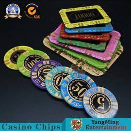 خرید تراشه های پوکر مستطیلی 13.5 گرم / جدول قمار پلاستیک RFID UV Light Casino Poker Club Chips VIP تولید آنلاین