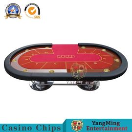 خرید جدول رنگ پوکر 6 رنگ کازینو Texas Hold'em Baccarat Square Tbale با ده بازیکن تولید آنلاین