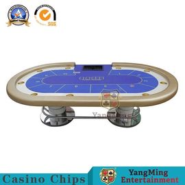 خرید میز پوکر کازینو شکل بیضوی تگزاس Hold'em باکارا میز مربع با 10 بازیکن تولید آنلاین