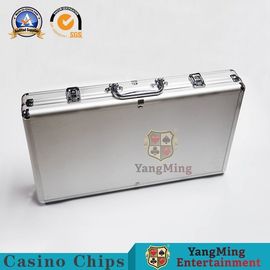 خرید جعبه قاب آلیاژ آلومینیوم قدرت محکم 600pcs تراشه پوکر Clay Poker تولید آنلاین