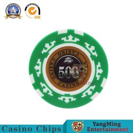 خرید تراشه های پوکر الماس 45 میلی متری کازینو مجموعه ای از کامپوزیت Clay 13.5 / G Texas Hold 'Em Poker 13.5 / G را با فلز داخلی تولید آنلاین