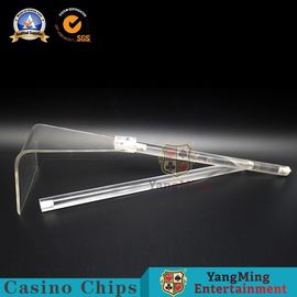 خرید Baccarat شفاف 2 بخش تراشه کد گیرنده پلاستیکی ضخیم و سرامیکی اکریلیک ضخیم قابل جمع شدن تولید آنلاین