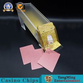 خرید میز قمار نمایندگی فروش کفش طلای زرد 8 کارت های پخش یخ زده Shuffler تولید آنلاین
