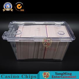 خرید لوازم جانبی بازی کازینو 195 گرمی کارتهای اکریلیک Carrier 8 Deck Cards Playing Security Discard Holder Discard Holder for Table Baccarat تولید آنلاین