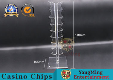 خرید 16pcs مورد تراشه پوکر شفاف اکریلیک تولید آنلاین