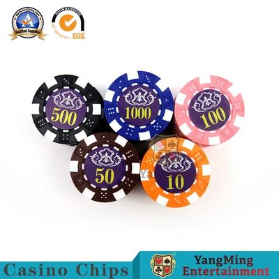 خرید 760 عدد قطعه تقلبی ضد تقلبی هسته Texas Hold 'Em Game Set مجموعه کارخانه تراشه های فانتزی ABS Clay Poker تولید آنلاین