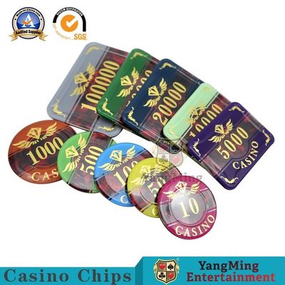خرید 760 عدد قطعه تراشه سفالی ABS آمریکایی سکه تراشه هسته ای Texas Hold 'Em Game ویژه کارخانه تولید تراشه ضد جعل تولید آنلاین