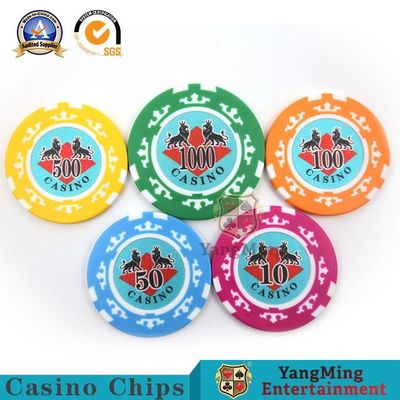 خرید مجموعه تراشه پوکر ABS Clay Texas Hold'Em Poker 760 عدد هشت تاج کازینو برچسب اختصاصی بر ضد جعل جعل تولید آنلاین