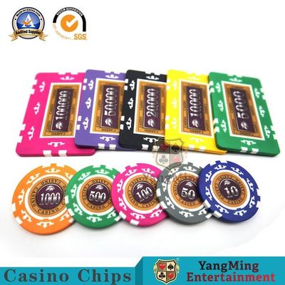 خرید 760 عدد تراشه خشت هسته ای ABS آمریکایی هشت تابلوچسبهای تاج تراشه ضد جعلی تراشه Texas Hold 'Em Chip تولید آنلاین