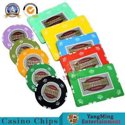 خرید قمار کلوپ کازینو تراشه پوکر مجموعه ABS Clay Plastic Metal Fore تولید آنلاین