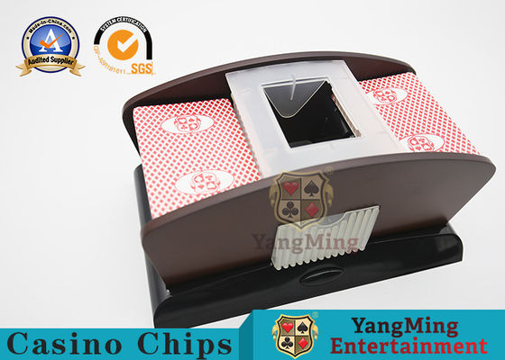 خرید بازی Wood Table Plastic 2 Poker Poker Card Shuffler Silent Baccarat Texas Table Table تولید آنلاین