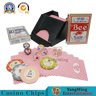 خرید فروشنده کارت پلاستیک Black Plastic Texas Hold'Em 1 Table Niu Niu Taiwan تولید آنلاین